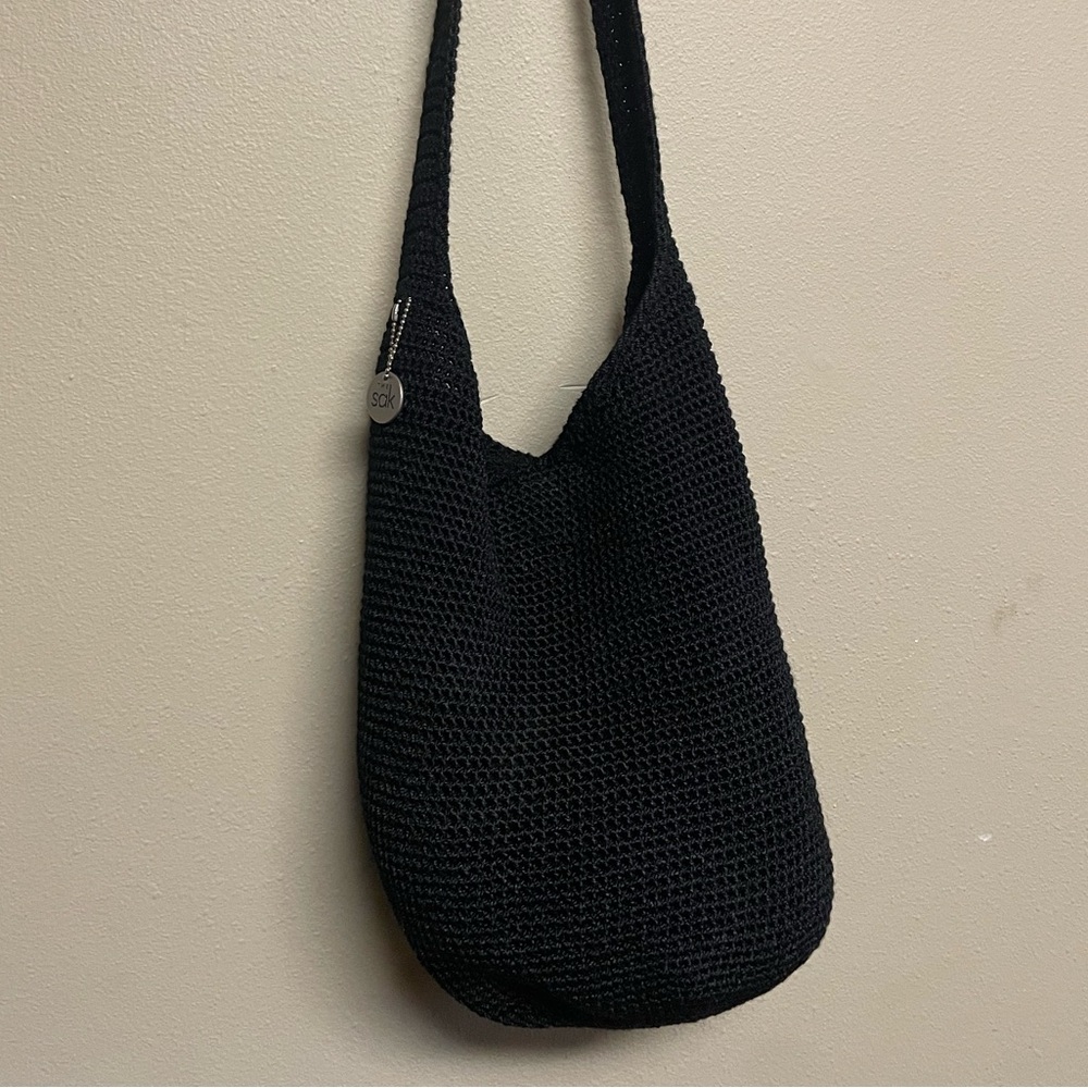 The Sak Knit Crochet Hobo Crossbody Bag Boho 90s - Picture 2 of 7